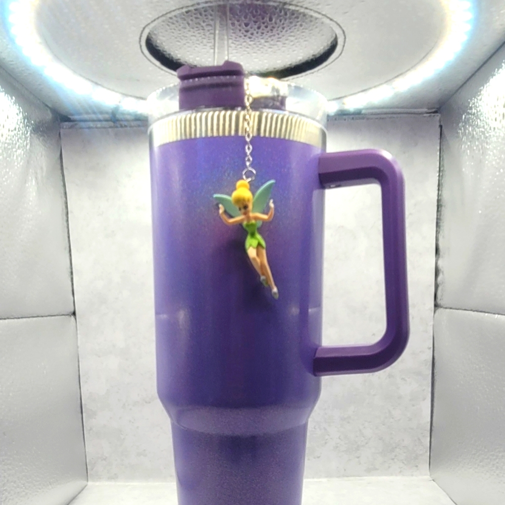 Tinkerbell straw/cup charm
